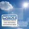 Signmission Universal Waste Used Batteries Designated Area, 14 in W x Rectangle, Plastic OS-2PACK-NS-P-1014-L-18774 - alternate 3